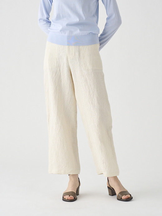 リネンジャガードイージーパンツ ｜FP158 詳細画像 NO1(L03640FP158_ホワイト) 3