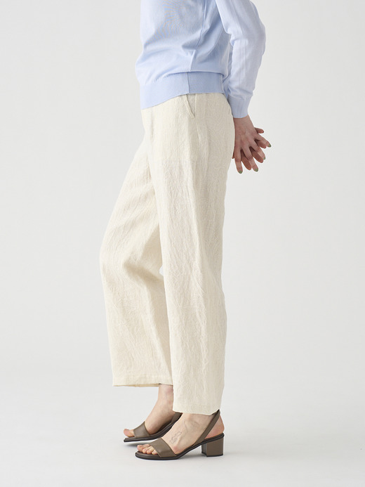 リネンジャガードイージーパンツ ｜FP158 詳細画像 NO1(L03640FP158_ホワイト) 6