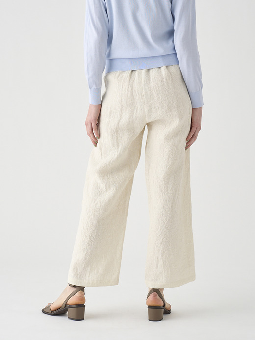 リネンジャガードイージーパンツ ｜FP158 詳細画像 NO1(L03640FP158_ホワイト) 7