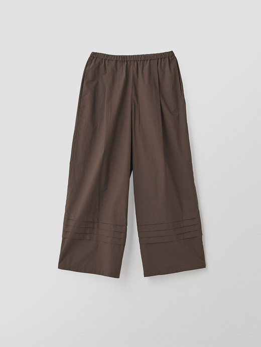 コットンイージーワイドパンツ ｜FP163 詳細画像 NO1(L03640FP163_ブラウン) 2
