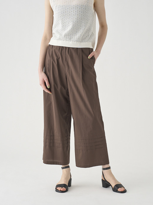 コットンイージーワイドパンツ ｜FP163 詳細画像 NO1(L03640FP163_ブラウン) 3