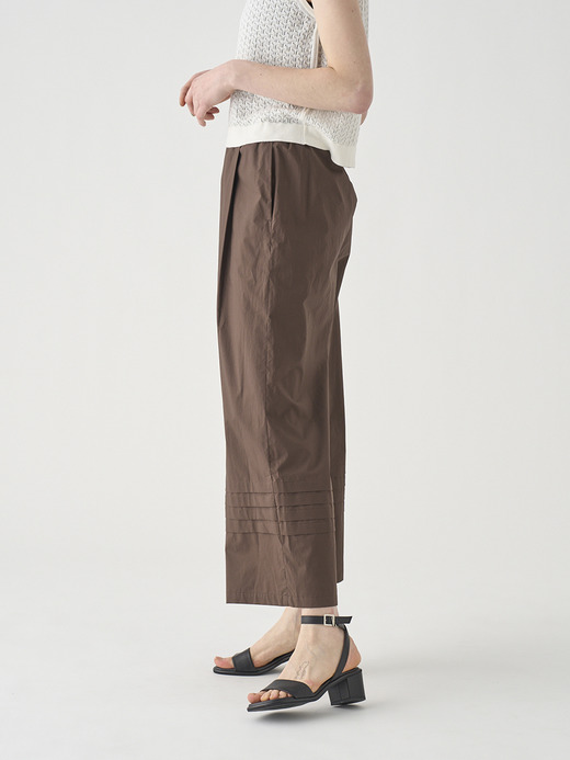 コットンイージーワイドパンツ ｜FP163 詳細画像 NO1(L03640FP163_ブラウン) 5