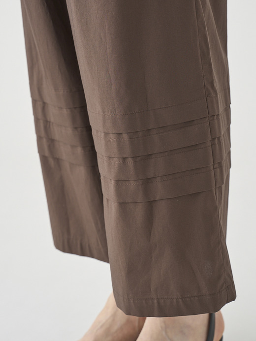 コットンイージーワイドパンツ ｜FP163 詳細画像 NO1(L03640FP163_ブラウン) 8