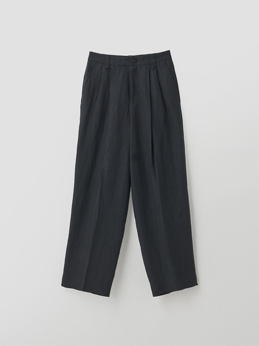 リネン２タックパンツ ｜FP167 詳細画像 NO2(L03640FP167_ブラック) 2