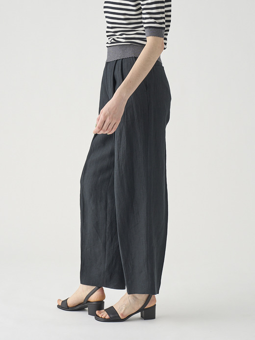 リネン２タックパンツ ｜FP167 詳細画像 NO2(L03640FP167_ブラック) 5