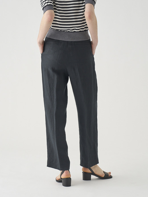 リネン２タックパンツ ｜FP167 詳細画像 NO2(L03640FP167_ブラック) 6