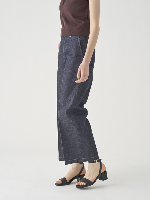 ノンフェードストレートデニムパンツ ｜FP174 詳細画像 NO2(L03640FP174_インディゴ) 6