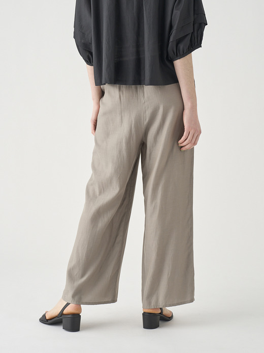 キュプラコットン ギャザーイージーワイドパンツ ｜FP178 詳細画像 NO1(L03640FP178_モカ) 7