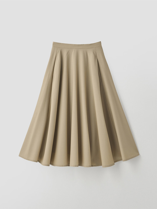 SUPER100’Ｓ ウールフレアスカート ｜FS157 詳細画像 NO1(L03640FS157_ベージュ) 2
