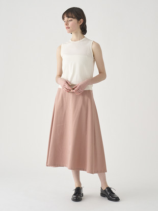 キュプラコットン ベルベット風フレアスカート ｜FS162