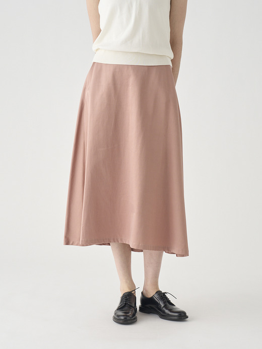 キュプラコットン ベルベット風フレアスカート ｜FS162 詳細画像 NO1(L03640FS162_ピンク) 4