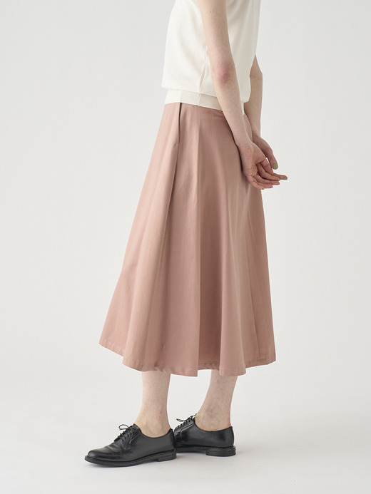 キュプラコットン ベルベット風フレアスカート ｜FS162 詳細画像 NO1(L03640FS162_ピンク) 7