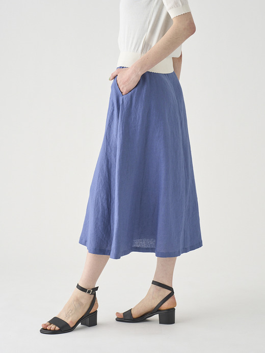 リネンセミフレアスカート ｜FS168 詳細画像 NO1(L03640FS168_ブルー) 7
