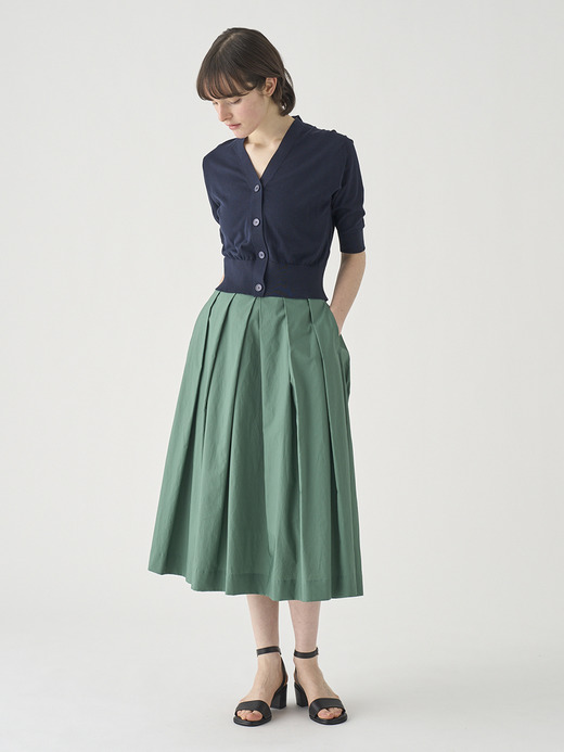 コットンタックスカート ｜FS177 詳細画像 NO3(L03640FS177_グリーン) 1