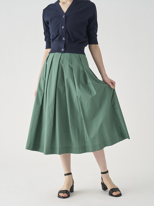 コットンタックスカート ｜FS177 詳細画像 NO3(L03640FS177_グリーン) 3