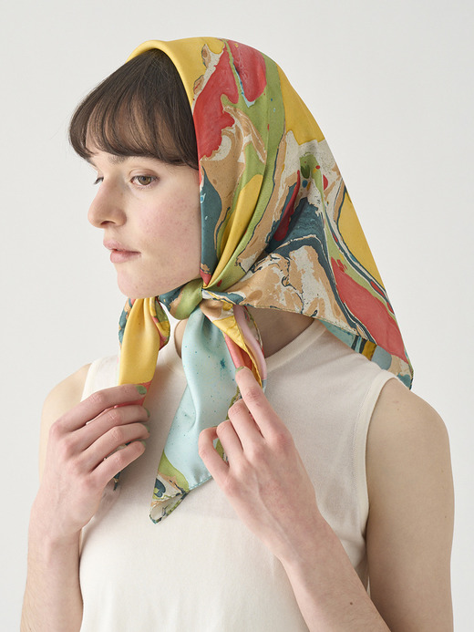JOHN SMEDLEY&times;NAT MAKS Silk Scarf｜SF753 詳細画像 NO1(L03640SF753_マルチ) 1