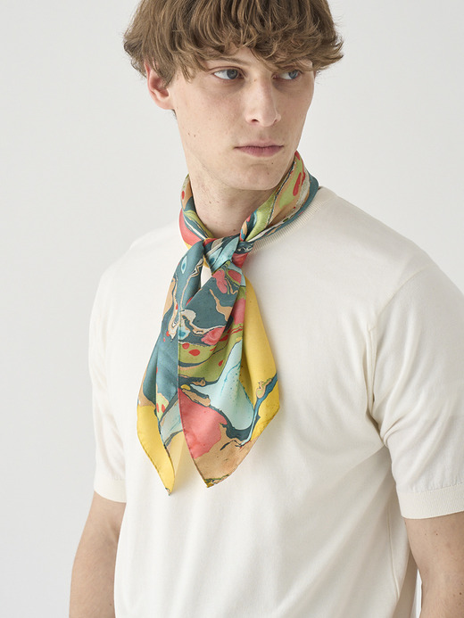 JOHN SMEDLEY&times;NAT MAKS Silk Scarf｜SF753 詳細画像 NO1(L03640SF753_マルチ) 3