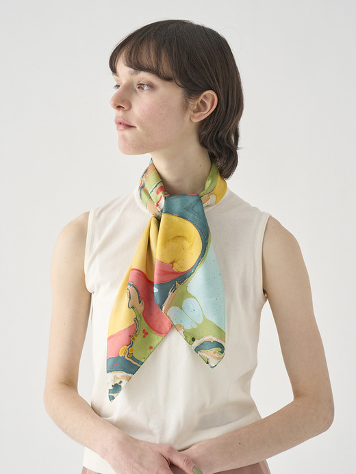 JOHN SMEDLEY&times;NAT MAKS Silk Scarf｜SF753 詳細画像 NO1(L03640SF753_マルチ) 4
