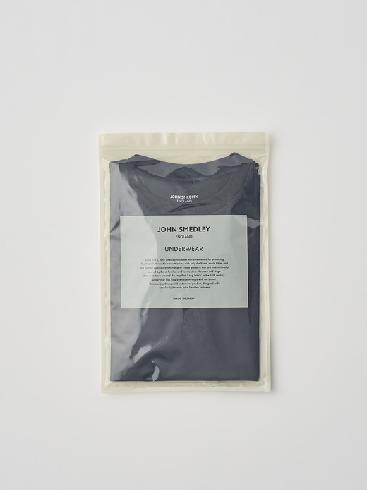コットンクルーネック半袖Ｔシャツ｜UTS902｜UNDERWEAR for WOMEN 詳細画像 NO2(L03640TS902_ネイビー) 2