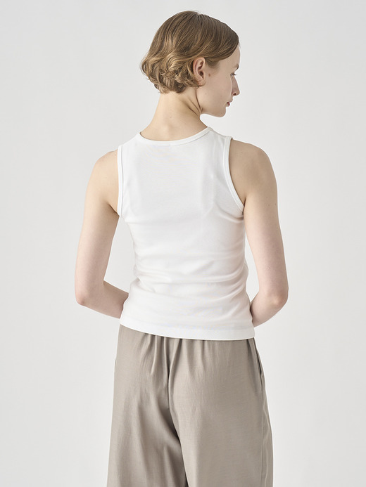 スビンコットンタンクトップ｜UTS935｜UNDERWEAR for WOMEN 詳細画像 NO1(L03640TS935_ホワイト) 5
