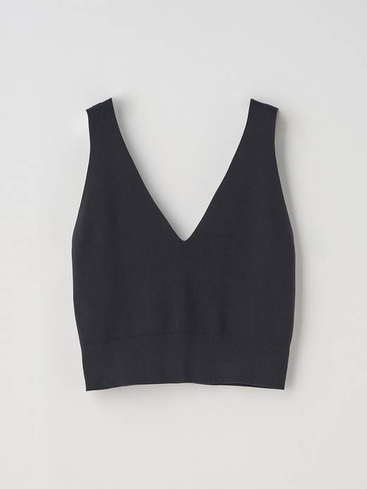 ノースリーブコットン リブニットブラレット | MARIE | 30G 詳細画像 BLACK 2