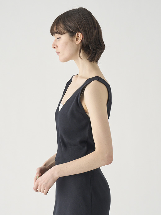 ノースリーブコットン リブニットブラレット | MARIE | 30G 詳細画像 BLACK 6