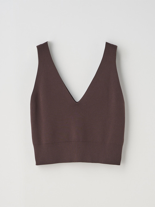 ノースリーブコットン リブニットブラレット | MARIE | 30G 詳細画像 RAISIN 2