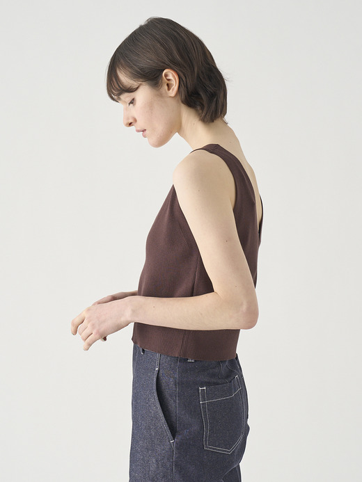 ノースリーブコットン リブニットブラレット | MARIE | 30G 詳細画像 RAISIN 5