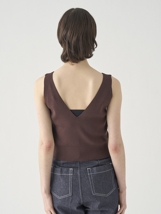 ノースリーブコットン リブニットブラレット | MARIE | 30G 詳細画像 RAISIN 7