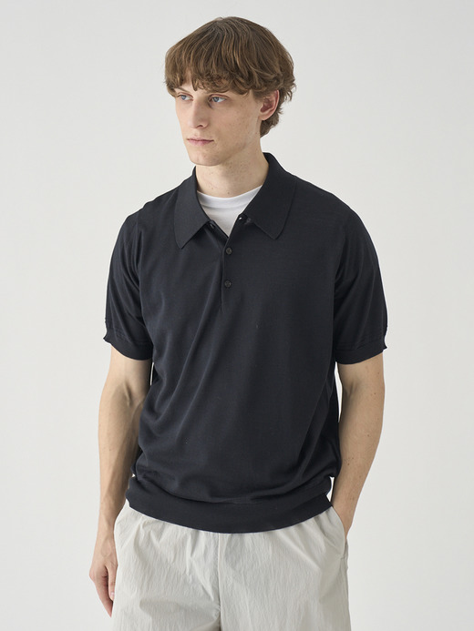 [Anglo Indian Gauze]ティッピングニットポロシャツ | MONROE | 30G EASY FIT 詳細画像 NO2(MONROE) 3