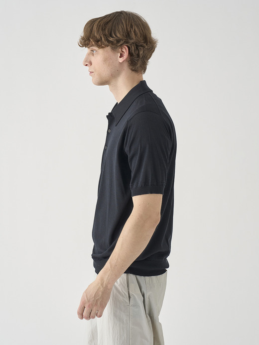 [Anglo Indian Gauze]ティッピングニットポロシャツ | MONROE | 30G EASY FIT 詳細画像 NO2(MONROE) 4