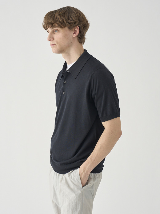 [Anglo Indian Gauze]ティッピングニットポロシャツ | MONROE | 30G EASY FIT 詳細画像 NO2(MONROE) 5