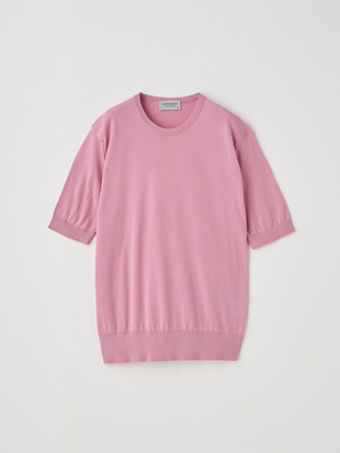 半袖コットンニットプルオーバー | NELL | 30G MODERN FIT