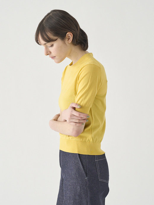 半袖コットンニットプルオーバー | NELL | 30G MODERN FIT 詳細画像 POLLEN 5