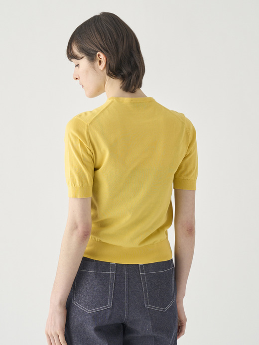 半袖コットンニットプルオーバー | NELL | 30G MODERN FIT 詳細画像 POLLEN 6