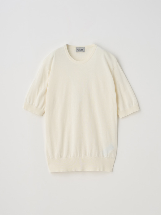 半袖コットンニットプルオーバー | NELL | 30G MODERN FIT 詳細画像 STARCH 2