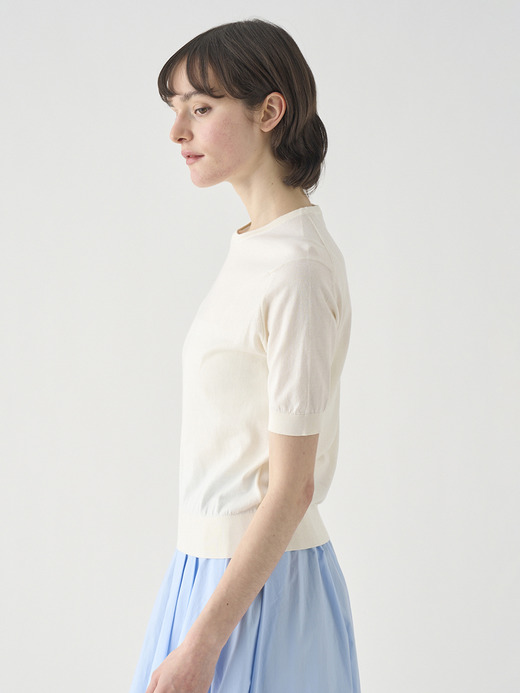 半袖コットンニットプルオーバー | NELL | 30G MODERN FIT 詳細画像 STARCH 4