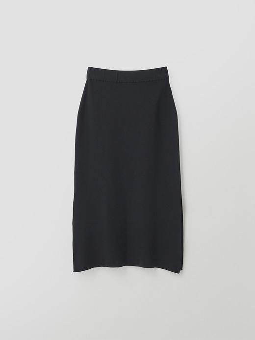 コットンリブニットロングスカート | NUALA | 30G 詳細画像 BLACK 2