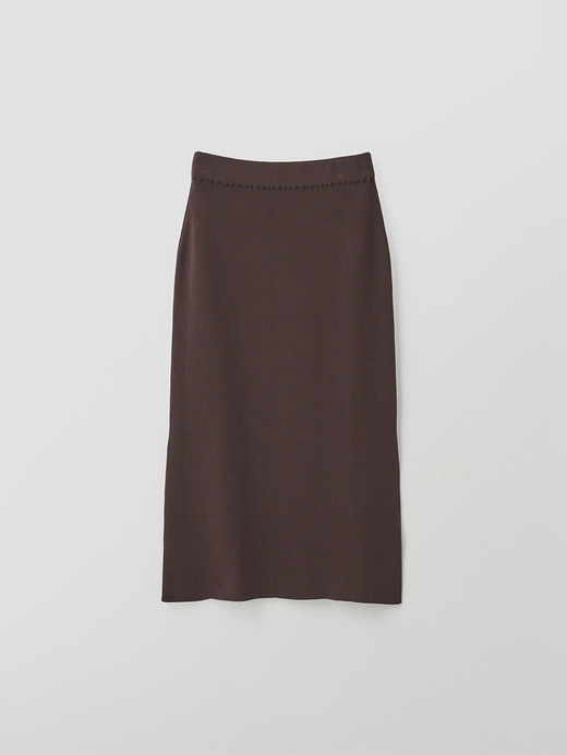 コットンリブニットロングスカート | NUALA | 30G 詳細画像 RAISIN 1