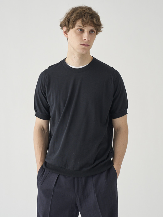 [Anglo Indian Gauze]ティッピングニットTシャツ | OSSIAN | 30G EASY FIT 詳細画像 NO2(OSSIAN) 4