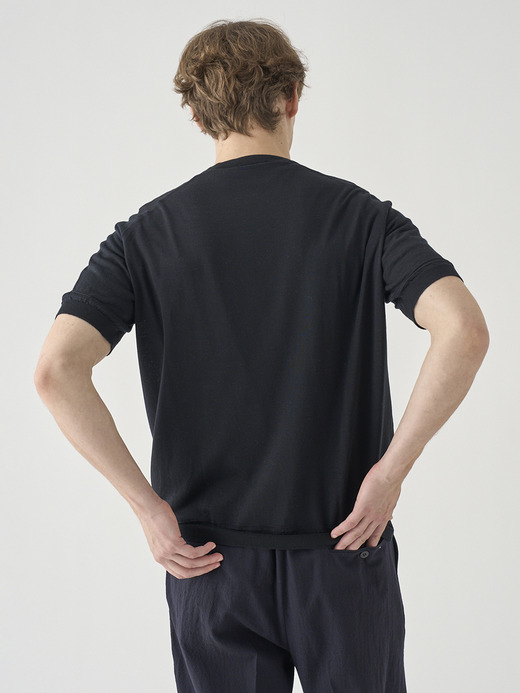 [Anglo Indian Gauze]ティッピングニットTシャツ | OSSIAN | 30G EASY FIT 詳細画像 NO2(OSSIAN) 7