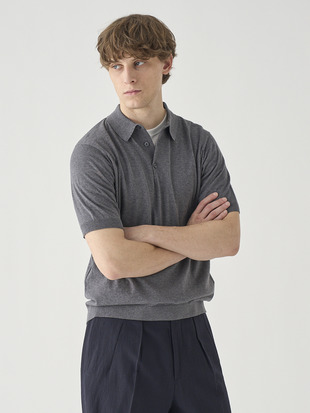 半袖コットンニットポロシャツ | REID | 30G MODERN FIT