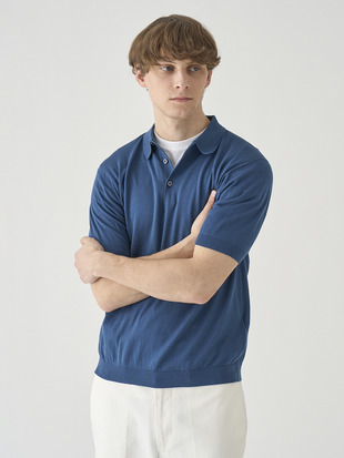 半袖コットンニットポロシャツ | REID | 30G MODERN FIT