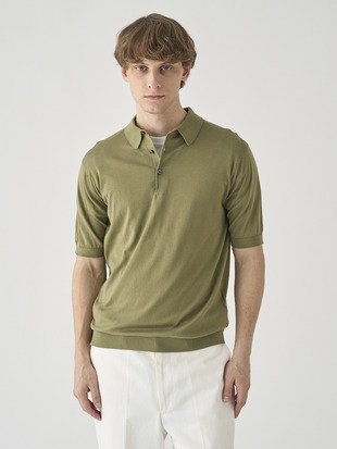 半袖コットンニットポロシャツ | REID | 30G MODERN FIT