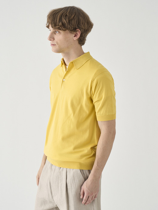 半袖コットンニットポロシャツ | REID | 30G MODERN FIT 詳細画像 POLLEN 7