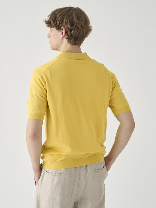 半袖コットンニットポロシャツ | REID | 30G MODERN FIT 詳細画像 POLLEN 8