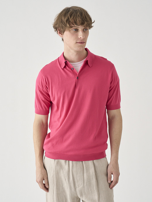 半袖コットンニットポロシャツ | REID | 30G MODERN FIT 詳細画像 ROSEBURN 3