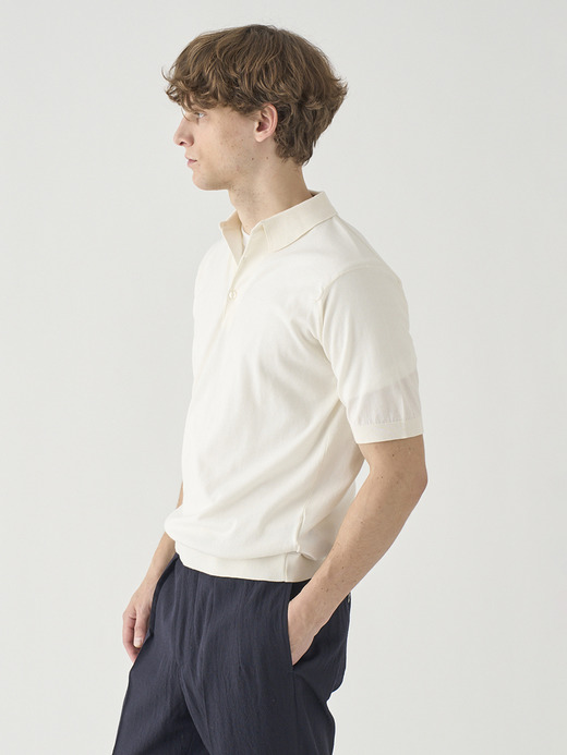 半袖コットンニットポロシャツ | REID | 30G MODERN FIT 詳細画像 STARCH 6