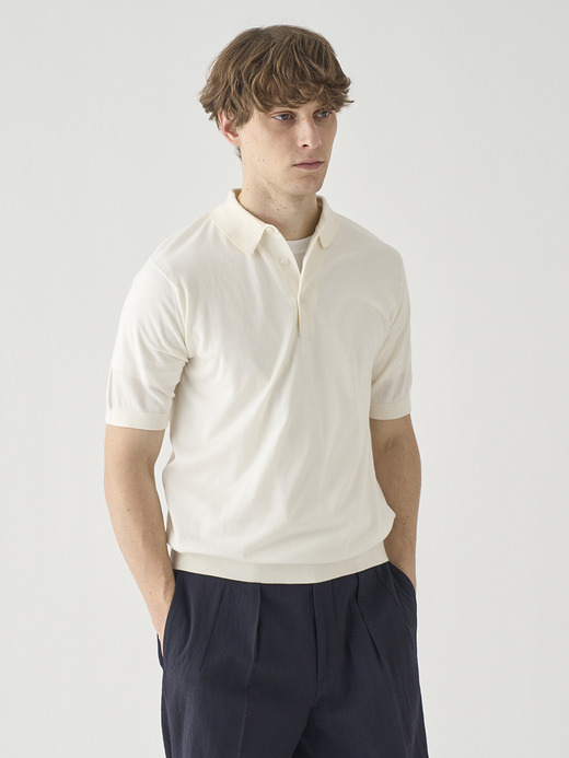 半袖コットンニットポロシャツ | REID | 30G MODERN FIT 詳細画像 STARCH 8