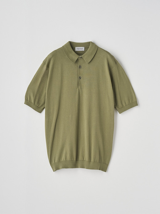 半袖コットンニットポロシャツ | REID | 30G MODERN FIT 詳細画像 TARRAGON 2